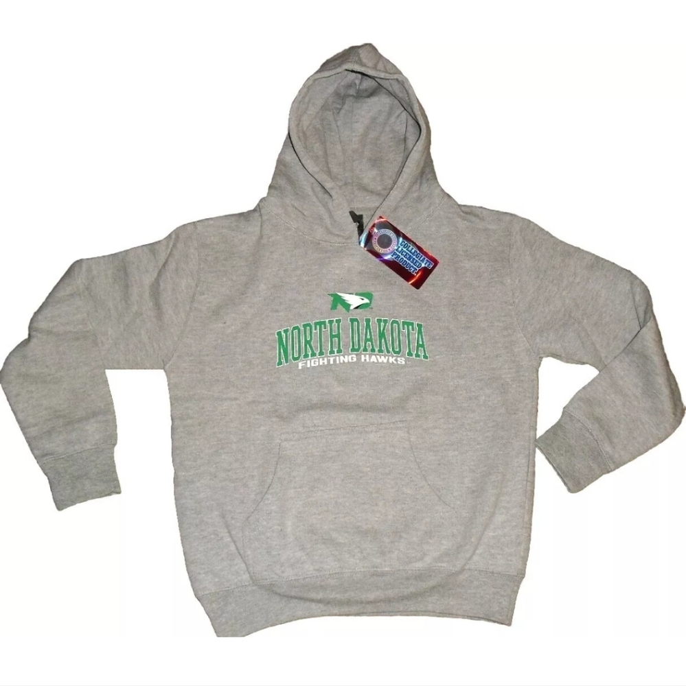 North Dakota Fighting Hawks Kids Youth Hoodie Sweatshirt sz. Medium New …